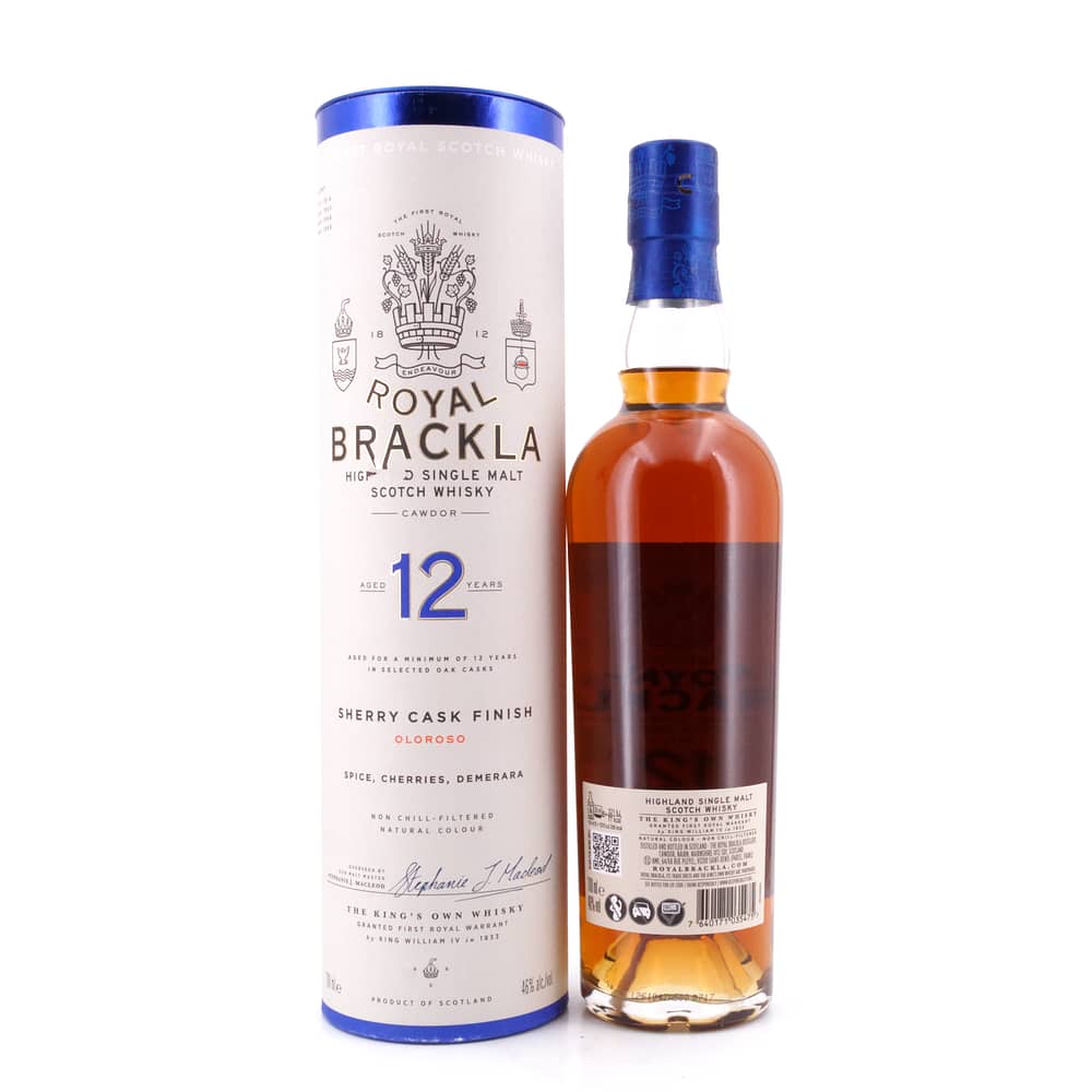 Royal Brackla 12 Jahre Oloroso Sherry Cask Finish 0,70 Liter/ 46.0% vol Produktbild