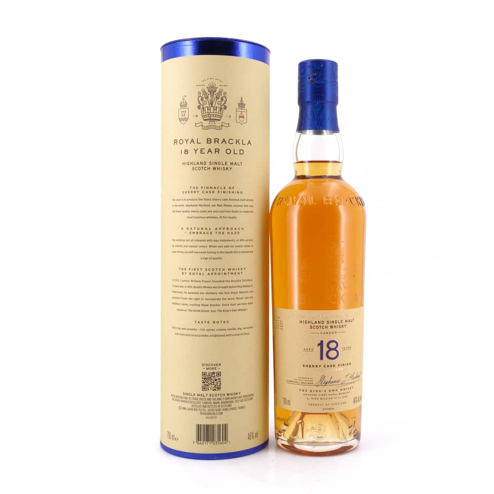 Royal Brackla 18 Jahre Sherry Cask Finish Palo Cortado 0,70 Liter/ 46.0% vol Produktbild