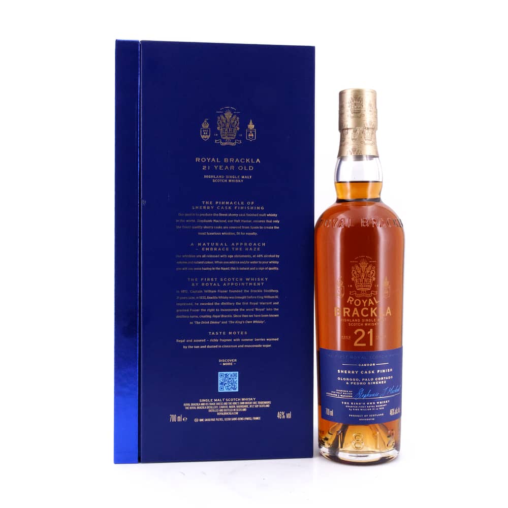 Royal Brackla 21 Jahre Sherry Cask Finish 0,70 Liter/ 46.0% vol Produktbild