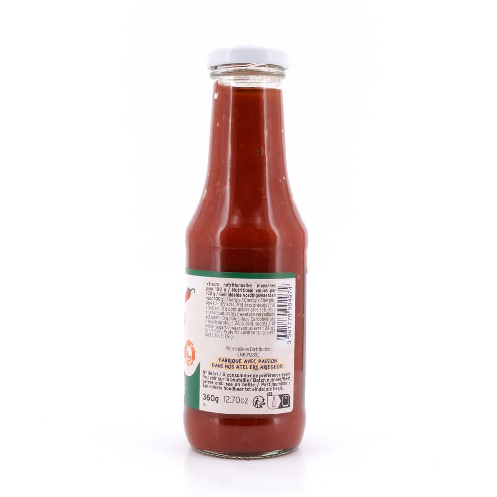 Senchou Pur Ketch`up Piment D´Espelentte Roter Paprika Tomaten Ketchup mit Espelette Pfeffer 360 Gramm Produktbild