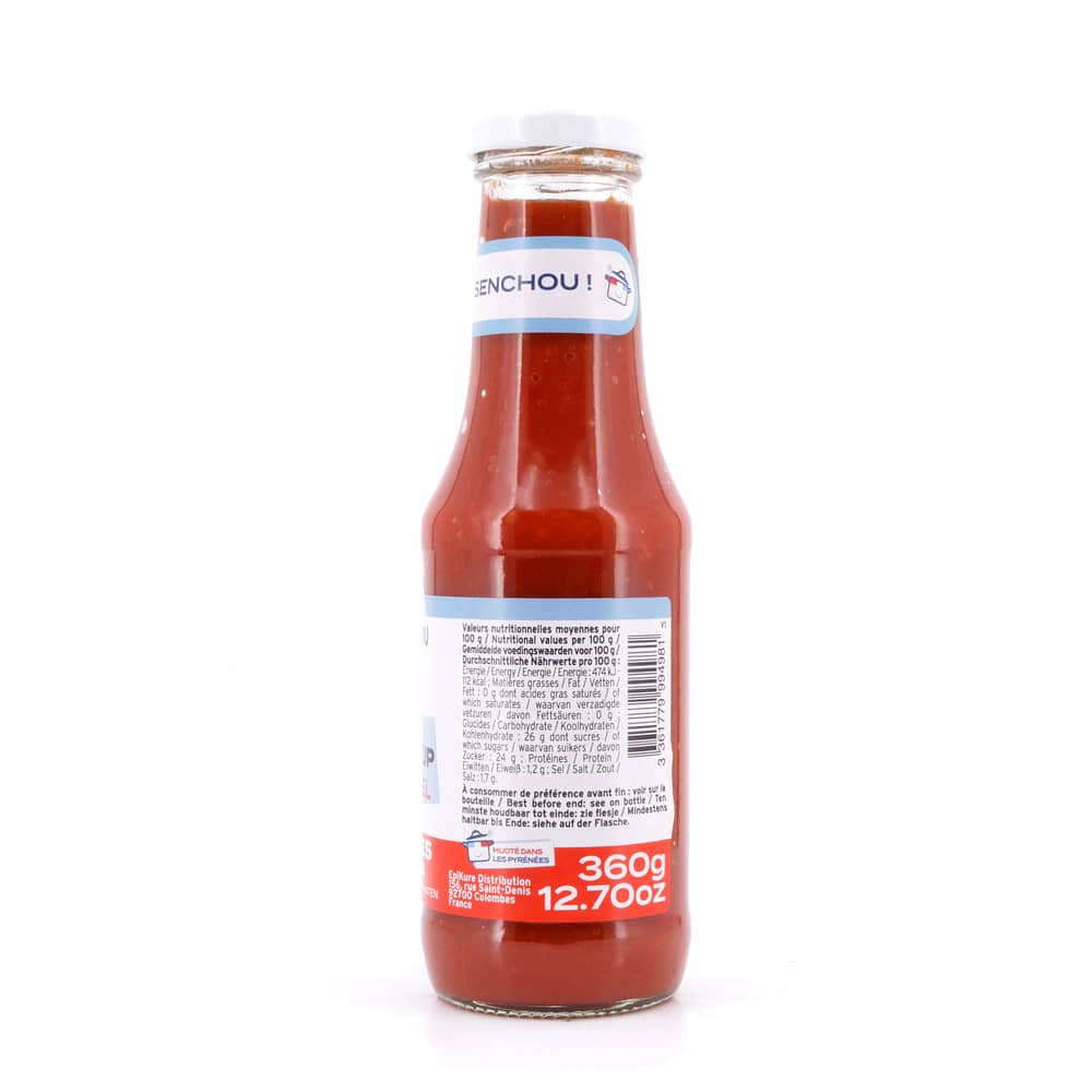 Senchou Pur Ketch`up Tomates Mijotées Roter Paprika Tomaten Ketchup 360 Gramm Produktbild