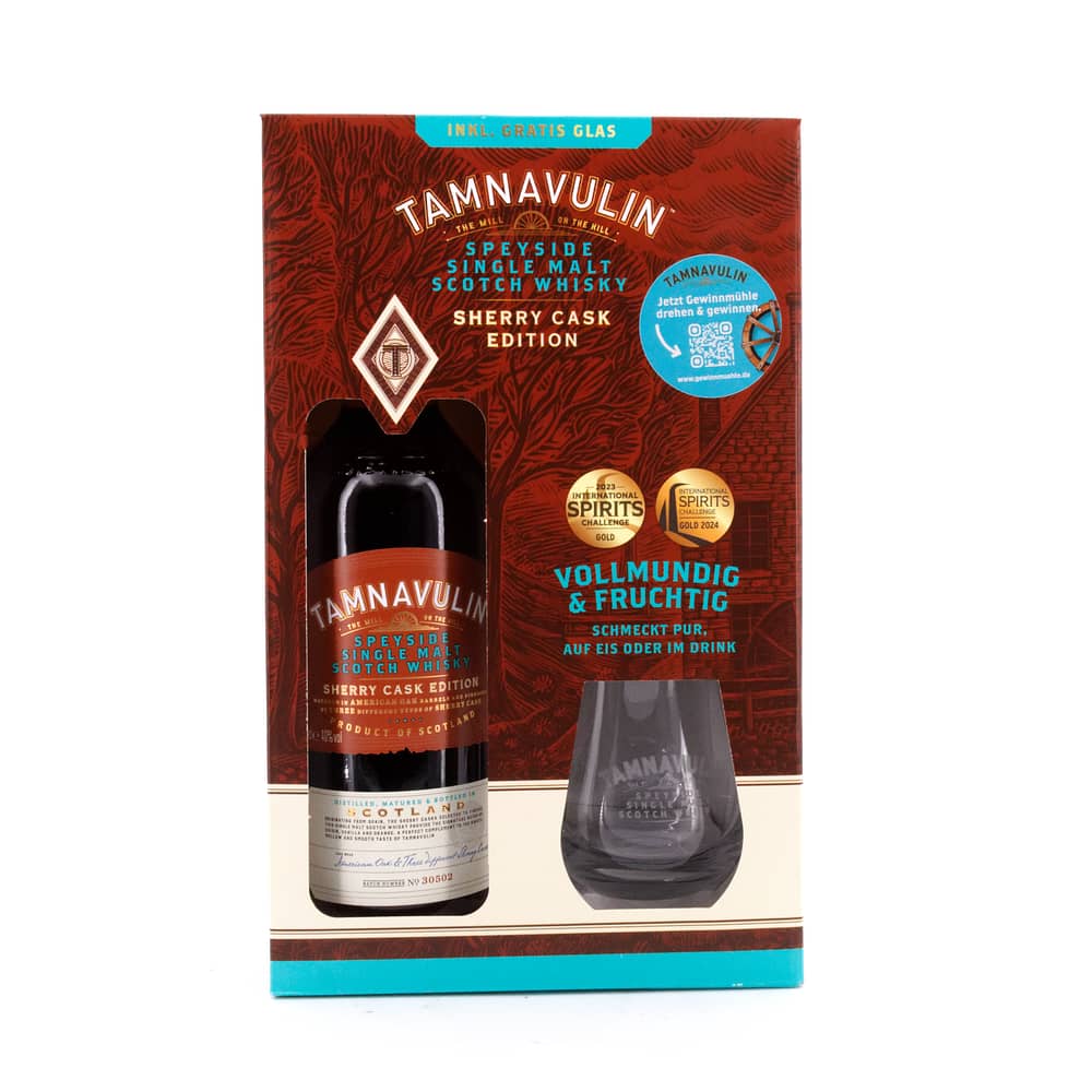 Tamnavulin Sherry Cask Edition Geschenkset Inkl. 0,70 L/ 40.0% Vol