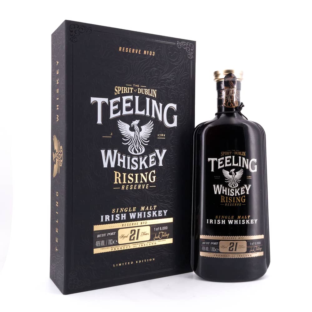 Teeling 21 Jahre Rising Reserve #3 Ruby Port Cask Finish 0,70 Liter/ 46.0% vol Produktbild