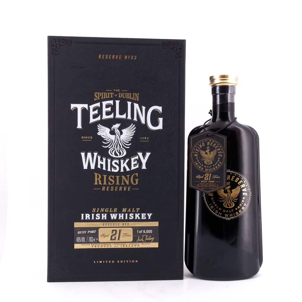 Teeling 21 Jahre Rising Reserve #3 Ruby Port Cask Finish 0,70 Liter/ 46.0% vol Produktbild