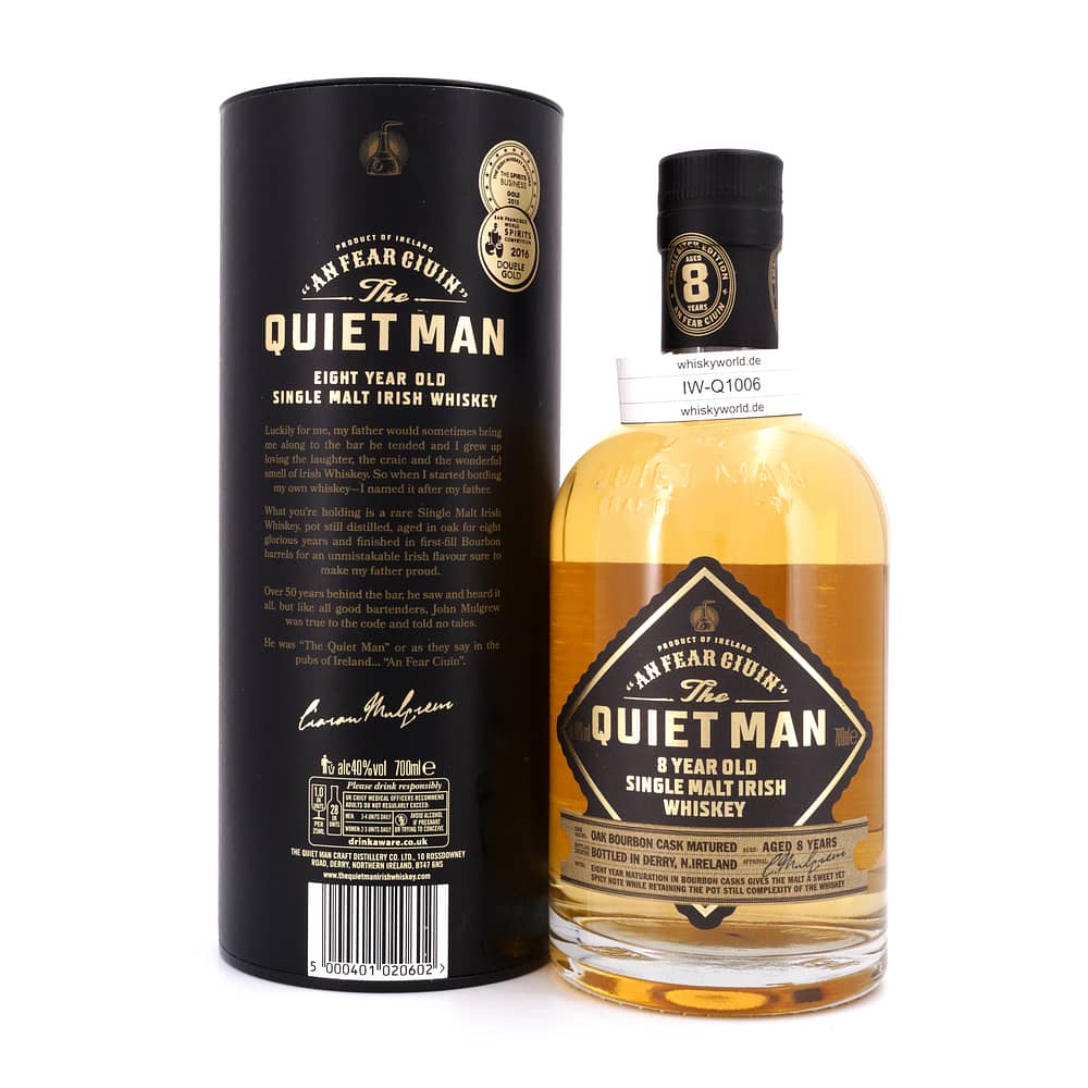 The Quiet Man 8 Jahre Single Malt 0,70 Liter/ 40.0% vol Produktbild