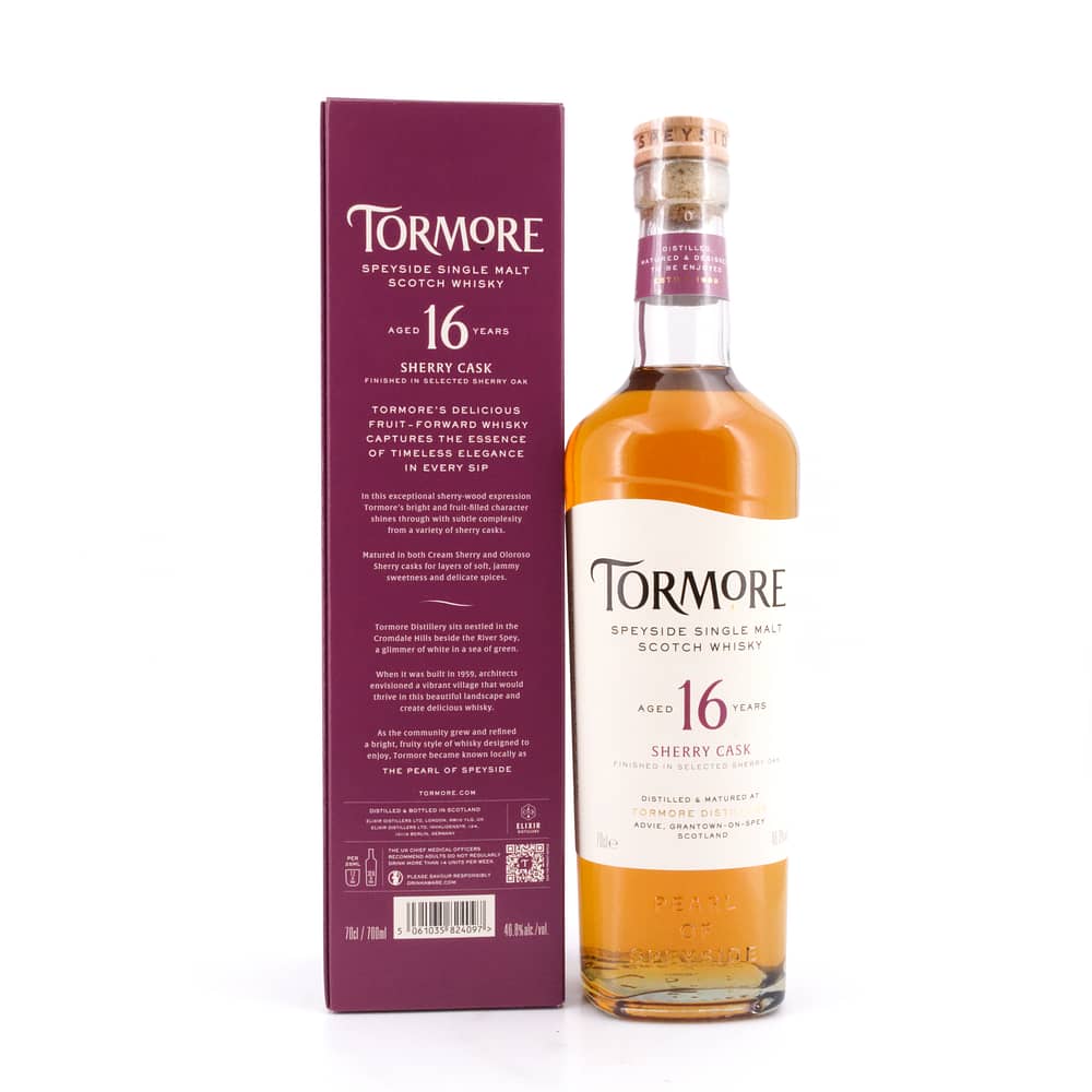 Tormore 16 Jahre Oloroso & Cream Sherry Casks 0,70 Liter/ 46.8% vol Produktbild