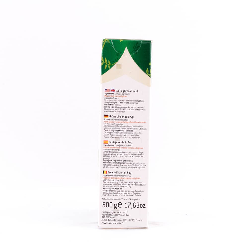 Trescarte Lentille PUY Grüne Linsen AOC aus Puy 500 Gramm Produktbild