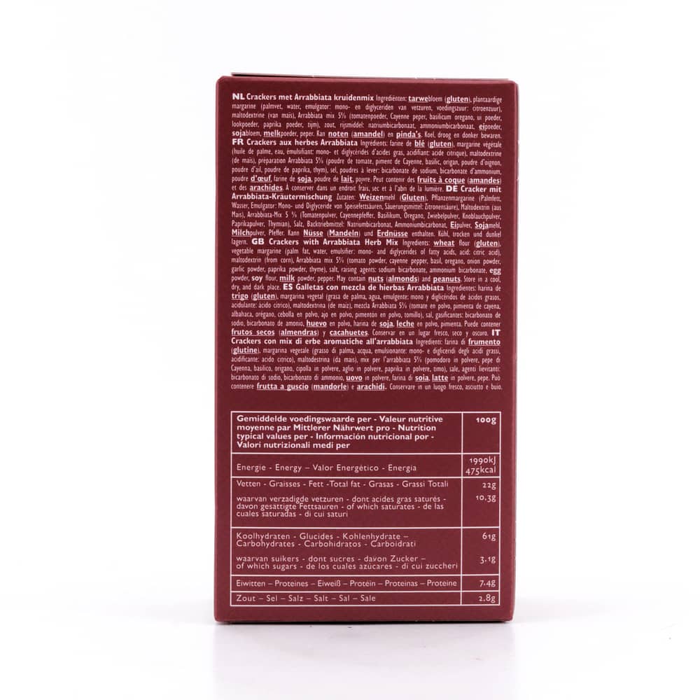 Verduijn's Arrabbiata Crackers 75 Gramm Produktbild