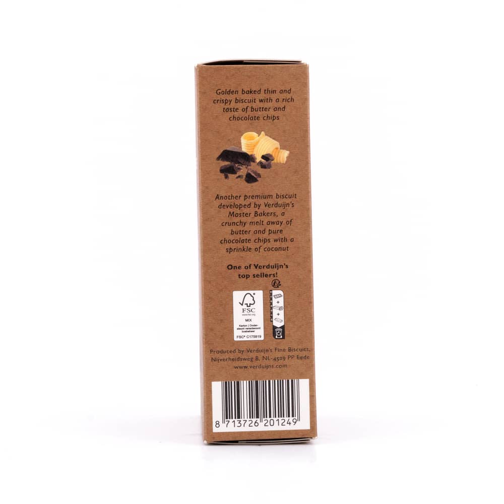 Verduijn's Chocolate Thins Buttergebäck mit Schokolade 75 Gramm Produktbild