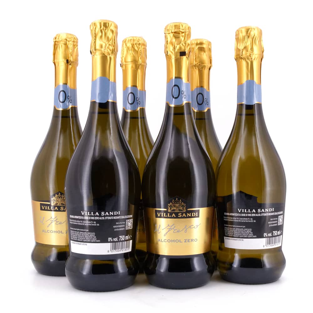 Villa Sandi Il Fresco Zero Dealcolato Sparkling Alkoholfrei 6er Vorteils-Set 4,50 Liter Produktbild