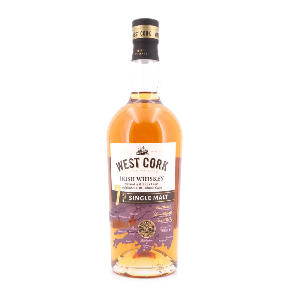 West Cork 7 Jahre Sherry Casks Single Malt Whiskey 0,70 L/ 46.0% Vol