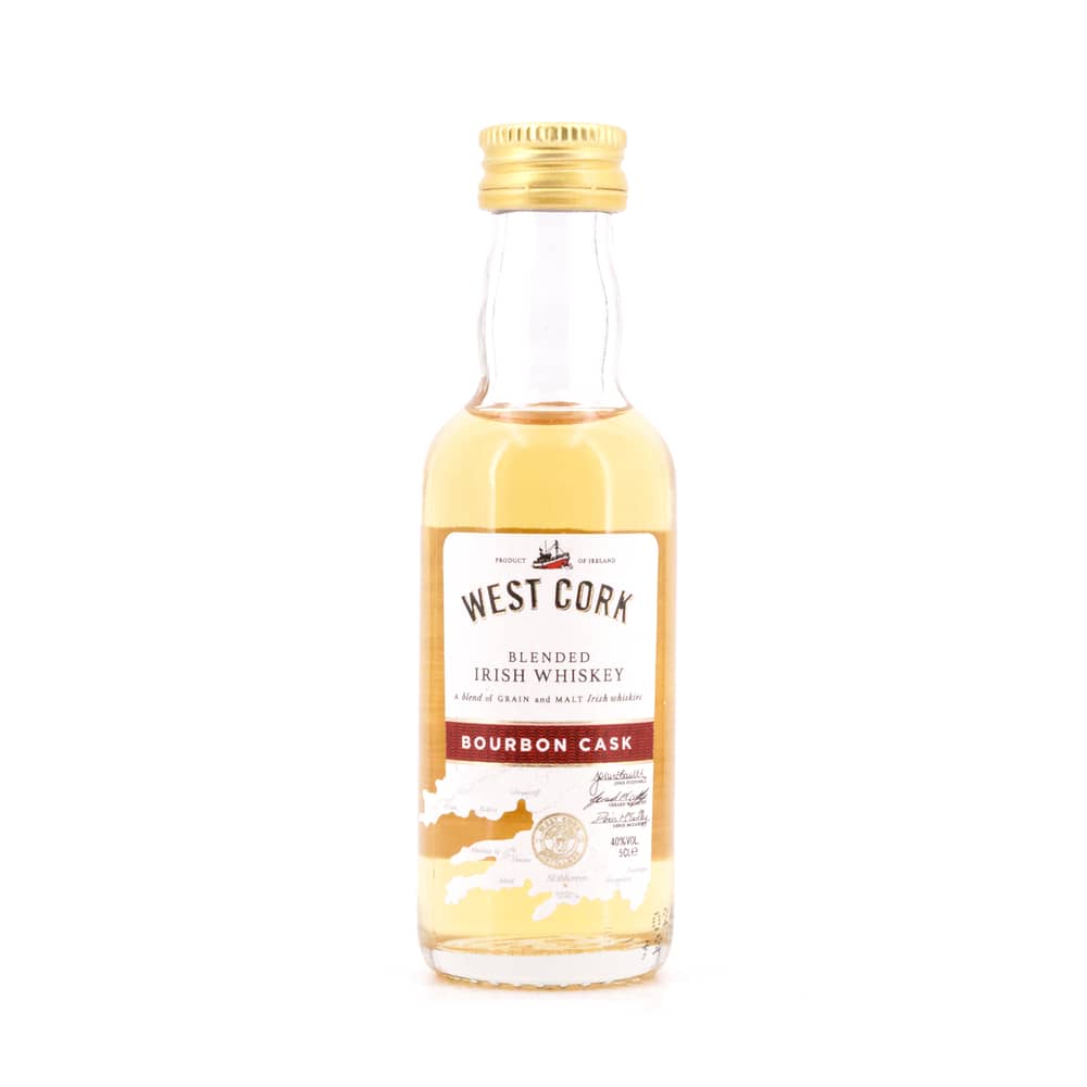 West Cork Golden Original Blended Bourbon Cask Miniatur 0,050 L/ 40.0% Vol