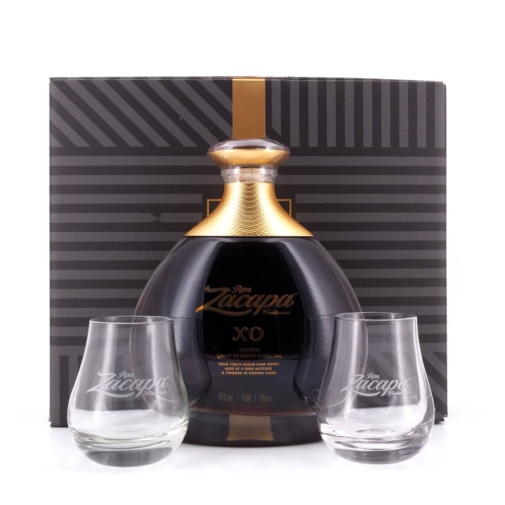 Zacapa Centenario XO Solera Gran Reserva Especial mit 2 Stück Zacapa Gläser 0,70 Liter/ 40.0% vol Produktbild